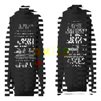 Mon Jardin Mes Poules Humour Jardinage Jardinier Potager Sweater e - Cadeauxyz