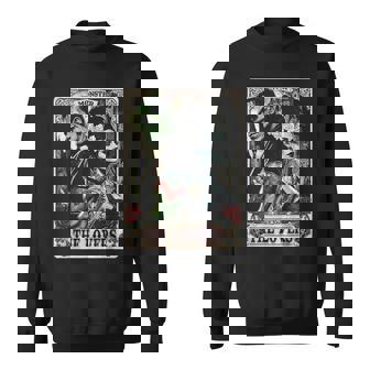 The Monster Frankenstein And Bride The Lovers Tarot Card Sweatshirt | Seseable FR
