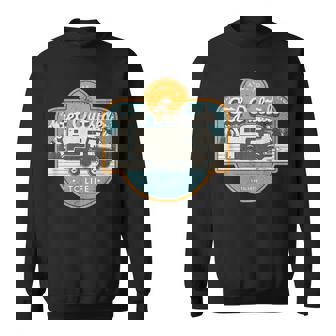 Mountain Adventure Truck Bed Camper For Forest Off-Road Fun Sweatshirt | Mazezy