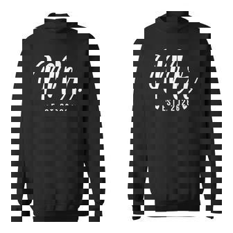 Mr Est 2026 Just Married Couple Wedding Party Mr Mrs Sweatshirt | Seseable FR