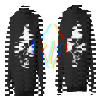 Mushroom Psychedelic EDM Trippy Vaporwave Techno Rave Sweatshirt Unisex | Mazezy