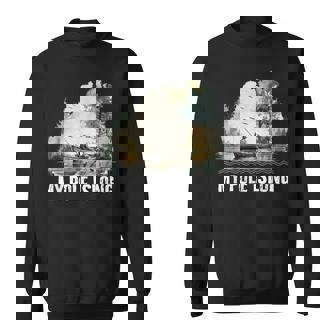 My Pole Is Long Fishing ハンティング フィッシャーマン ハンター 父の日 スウェットシャツ - Kawaiitshirt