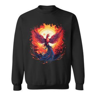 Mythical Bird Phoenix Rising Rejuvenation Fire Phoenix Bird Sweatshirt - Thegiftio UK