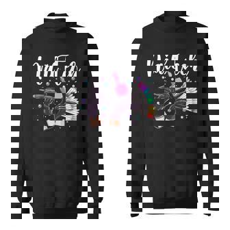 Nail Tech Quote Work Uniform Nail Polish Lips Mouth Nail Sweatshirt | Mazezy