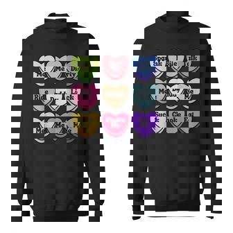 Naughty Heart Candy Daddy Spank Me Adult Humor Couple Sweatshirt - Monsterry