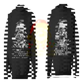 On The Naughty List And I Regret Nothing Rabbit Christmas Sweatshirt | Mazezy