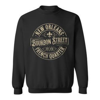 New Orleans Bourbon Street French Quarter Vintage Sweatshirt - Monsterry