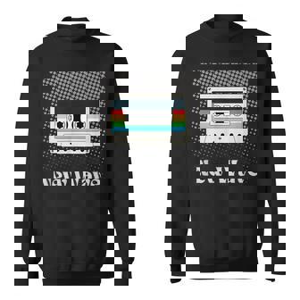 New Wave Music Retro Vintage Cassette Tape 80's Artistic Sweatshirt Unisex | Mazezy