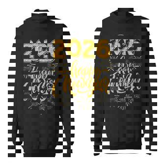 New Years Eve Party Supplies 2026 Happy New Year Fireworks Sweatshirt - Thegiftio