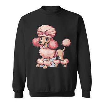 Niedlicher Pudel Hund Mitchleife Sweatshirt - Geschenkecke