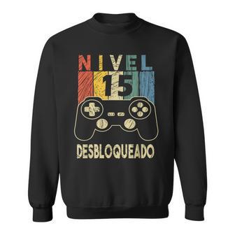 Nivel 15 Desbloqueado Gamer 15 Años Cumpleaños Camisa de entrenamiento - Regaloses