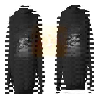 Njus N Jesus Grunge Meme Christ Coming Bible Faith Sweatshirt | Seseable UK