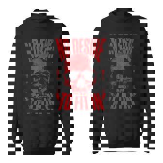 No Desire To Fit In Skull Sweatshirt - Monsterry