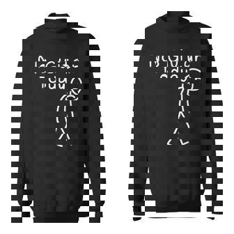 No Guitar Today Sad Stickman Musician Guitarists Music Sweatshirt | Seseable UK