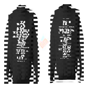 No Kings 20 Protest Sign October 18 Sweatshirt | Mazezy