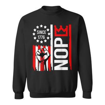 No Kings Protest Sign Vertical Sweatshirt - Thegiftio UK