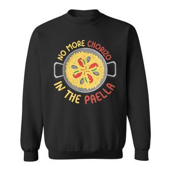 No Más Chorizo En La Paella Comida Divertida Paella Amante Meme Camisa de entrenamiento - Regaloses