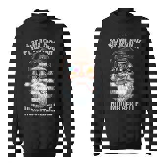 Noël Homme Père Noël Rock Humour Rebelle Cadeau Papa Motard Sweater e - Cadeauxyz