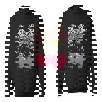 Nœud Léopard Coquette Cerise Sweater e - Cadeauxyz