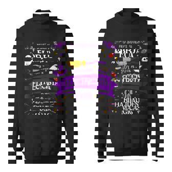 Nooy Una Brujaoy Una Electricista Regalo Electricista In Mangas Camisa de entrenamiento - Regaloses