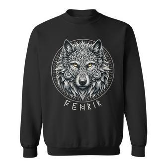 Norse Mythology Pagan Nordic Wolf Viking Ragnarok Men Sweatshirt - Thegiftio UK
