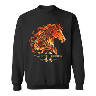 Nouvel An Chinois 2026 Année Du Cheval De Feu Zodiaque 2026 Sweater e - Cadeauxyz