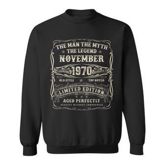 Noviembre De 1970 Regalos De 55 Cumpleaños Para Hombres De 55 Años Camisa de entrenamiento - Regaloses