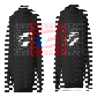 Nuevayol Puerto Rican Football Flag Pride Graphic Sweatshirt - Thegiftio