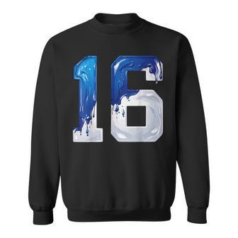Number 16 Years Old 16Th Birthday Sweatshirt - Thegiftio UK