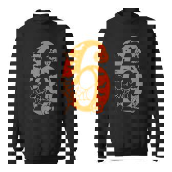 Number 6 Meme Saying 6 7 Six Seven Halloween Costume Sweatshirt | Mazezy