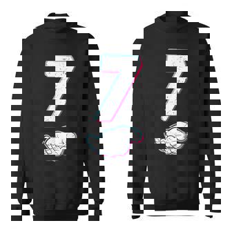 Number 67 Matching Six Seven 6 7 Meme 6 7 Halloween Costume Sweatshirt | Mazezy