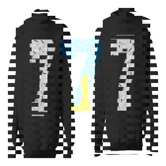 Number 7 Ice Cream Drip 67 Meme Couple Halloween Costume Sweatshirt - Monsterry