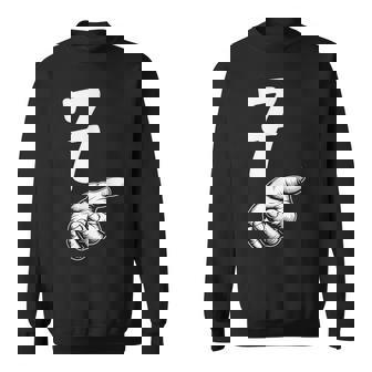 Number 7 Matching Duo 67 Meme Gen Alpha Slang Halloween Sweatshirt | Mazezy