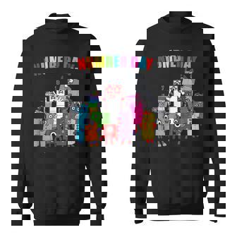 Number Day Colorful Math Numbers Educational Learning Sweatshirt | Seseable CA