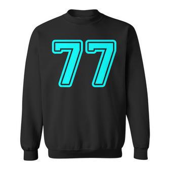 Número 77 Cian Deporte Número 77 Camisa de entrenamiento - Regaloses