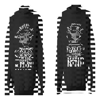 Nuncaubestimes A Una Chica Tejiendo Tejedor Camisa de entrenamiento - Regaloses