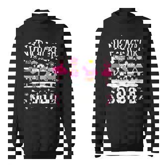 Nutcracker Squad Holiday Christmas Family Matching Pajamas Sweatshirt - Seseable