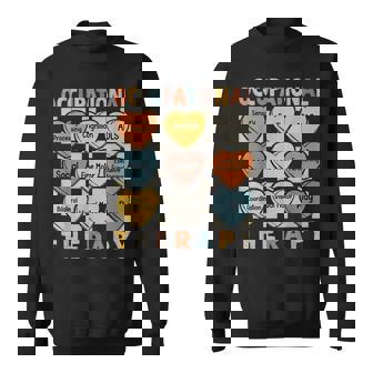 Occupational Therapy Vintage Heart Ot Therapist Assistant Sweatshirt | Mazezy