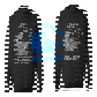 Graphic Ocean City New Jersey Pocket Wave Souvenir Sweatshirt Unisex | Mazezy