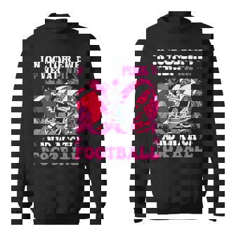 In October We Wear Pink Football Breast Cancer Awareness Sweatshirt - Thegiftio
