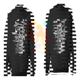 Octopus Book Reading Book Reader Ocean Octopus Sweatshirt - Monsterry