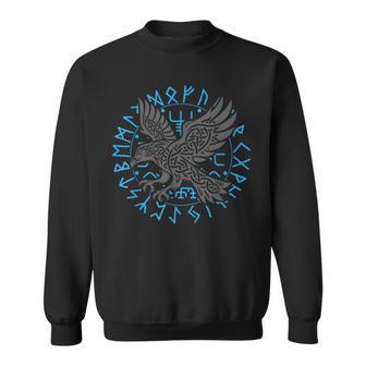 Odin’S Raven & Nordic Compass Sweatshirt - Thegiftio UK
