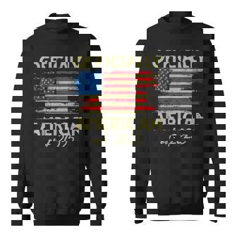 Officially American Usa Citizenship New Us Citizen Est 2025 Sweatshirt | Mazezy