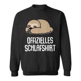 Offizielleschlaf Pyjama Nachthemd Faultier Geschenk Sweatshirt - Geschenkecke