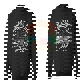 One Happy Dad First Birthday Camping Matching Family Party Sweatshirt - Thegiftio