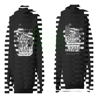 One Happy Grandpa Matching Family Birthday Party Camping Sweatshirt | Mazezy