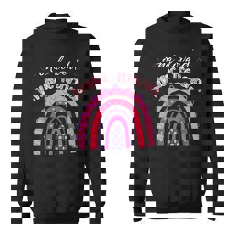 One Loved Music Teacher Appreciation Cute Rainbow Valentine Sweatshirt Unisex | Mazezy