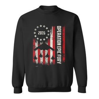 Operation Epic Fury American Flag Sweatshirt - Thegiftio UK