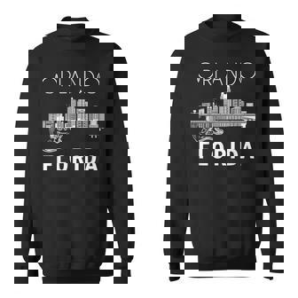 Orlando Florida Skyline Music Orlando Souvenir Sweatshirt | Mazezy