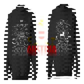 Österreich Patriot Fußball Trikot Flagge Austria Wappen Sweatshirt - Seseable